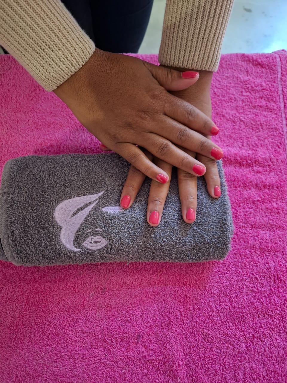 Foot Scrub and Color Pedicure